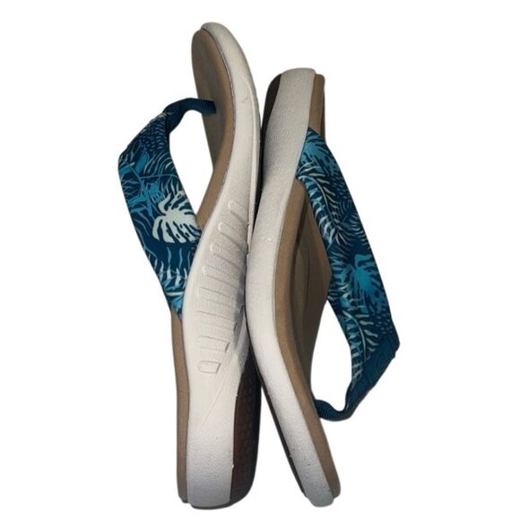 Spenco Victoria Tropical Blue Memory Foam Supportive Sandals Size 7 - Picture 5 of 9